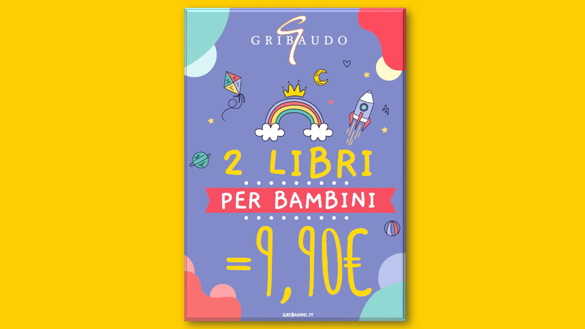 2 libri per Bambini Gribaudo a 9,90€